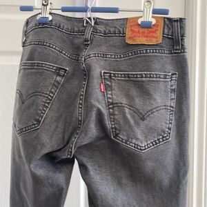 LEVI 511 W33 L30: washed grey denim jeans